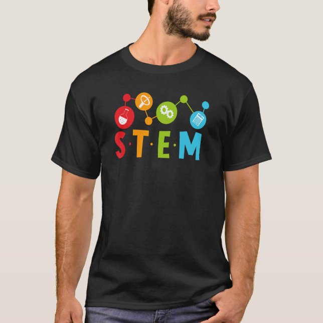 Back to School STEM Teacher Boys Girls Science Gee T-Shirt (Front)