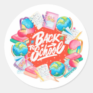 Back to school sticker