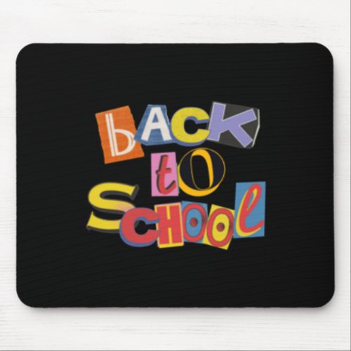 Back To School Sticker  Mouse Pad