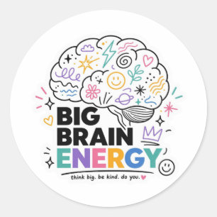 Back to School Stickers   Big Brain   First Day of