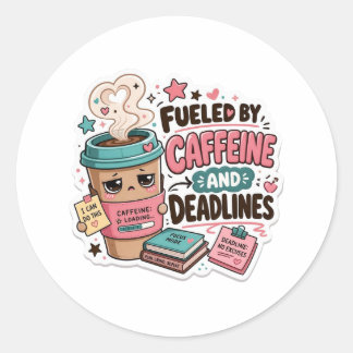 Back to School Stickers Fueled by Caffeine and Dea