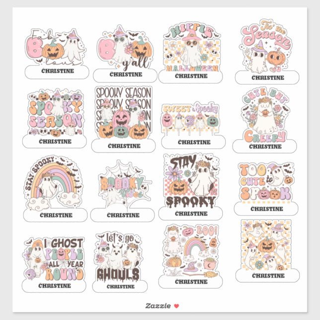 Back to School Stickers Halloween Assortment (Sheet)