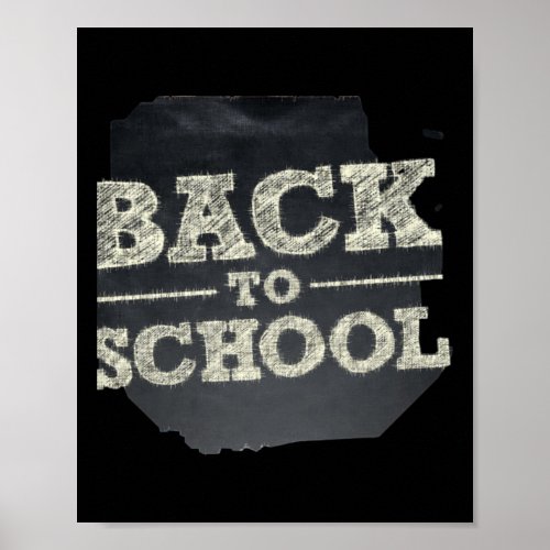 Back To School Supplies Chiffon Top  Poster