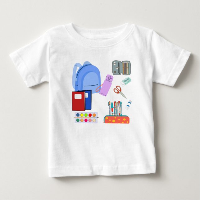 Back to School Supplies Collection Baby T-Shirt (Front)