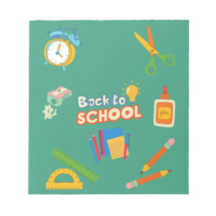 Back to School Supplies Modern Notepad