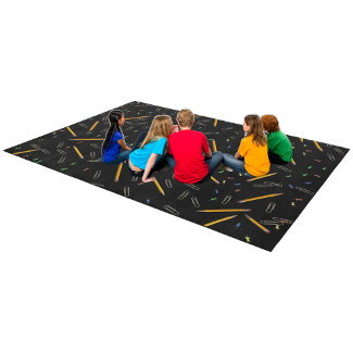 Back to School Supplies Rug
