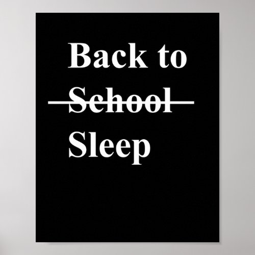 Back To School T  Poster