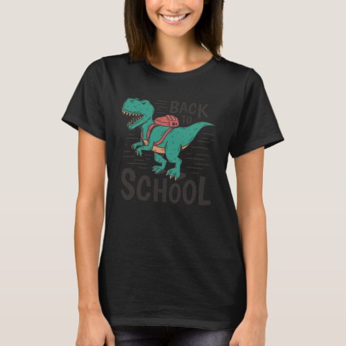 Back To School T_rex Funny Back To School Design S T_Shirt