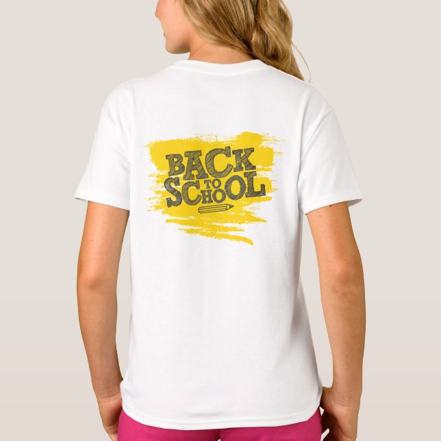 Back To School T-Shirt – First Day Of School  (Back)