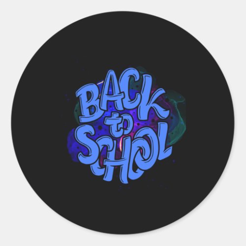 Back To School Tank Top1  Classic Round Sticker