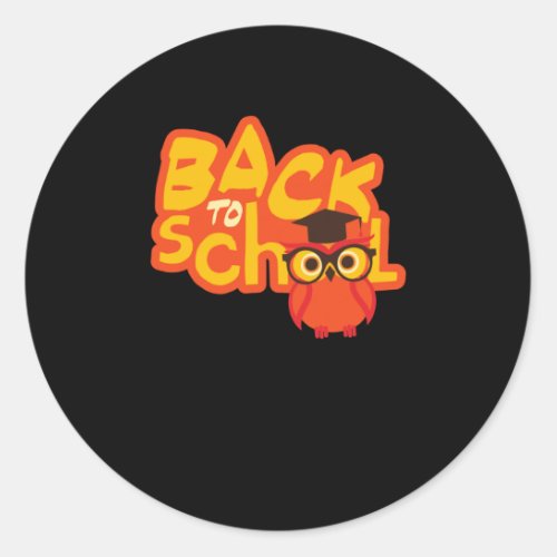 Back To School Tank Top  Classic Round Sticker