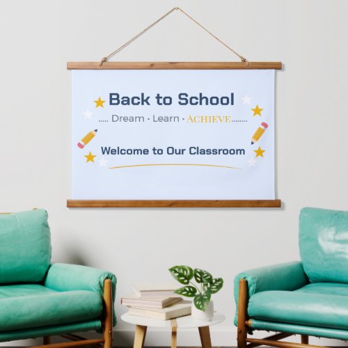 Back to School Tapestry | Classroom Wall Decor