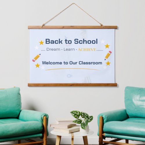Back to School Tapestry | Classroom Wall Decor