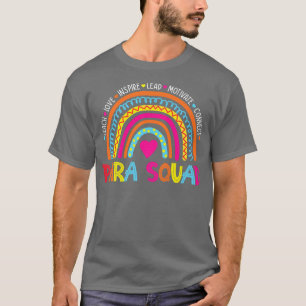 Back To School Teach Love Inspire Para Squad Boho T-Shirt