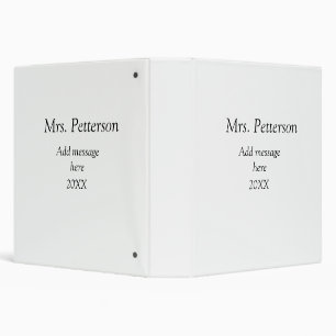 Back to school teacher appreciation add year class 3 ring binder