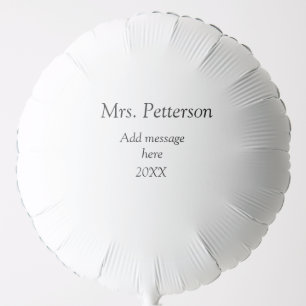 Back to school teacher appreciation add year class balloon
