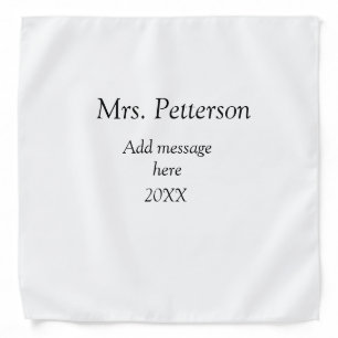 Back to school teacher appreciation add year class bandana
