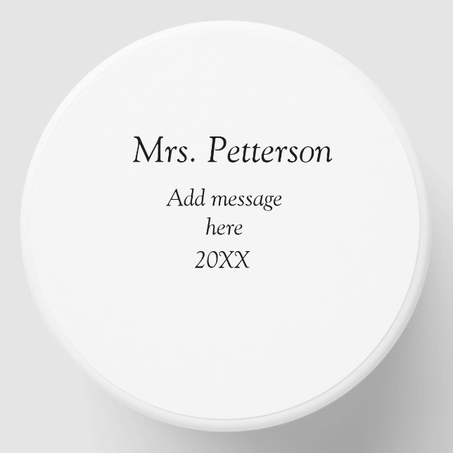 Back to school teacher appreciation add year class mini candle favors (Front)