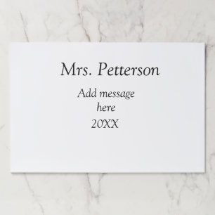 Back to school teacher appreciation add year class paper pad