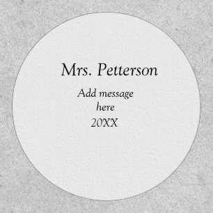 Back to school teacher appreciation add year class patch