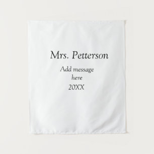 Back to school teacher appreciation add year class tapestry
