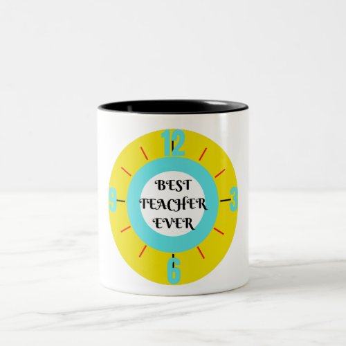 Back to School teacher appreciation Best teacher Two_Tone Coffee Mug