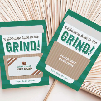 Back to School Teacher Coffee Gift Card Holder