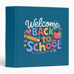 Back to School Teacher First Day of School Funny 3 Ring Binder