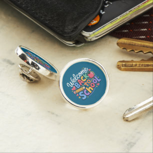 Back to School Teacher First Day of School Funny Lapel Pin