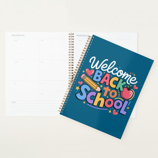 Back to School Teacher First Day of School Funny Planner (Display)