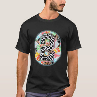 Back To School Teacher Hello 2nd Grade Leopard Rai T-Shirt