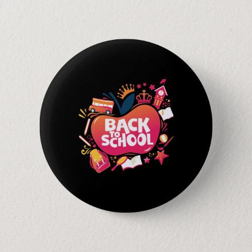 Back To School Teacher Student Gift For First Day  Button