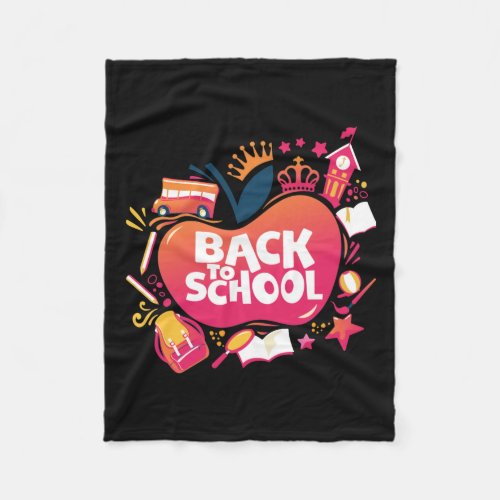 Back To School Teacher Student Gift For First Day  Fleece Blanket