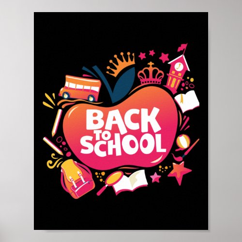 Back To School Teacher Student Gift For First Day  Poster