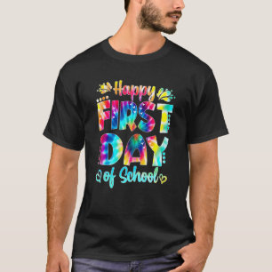 Back To School Teacher Student Happy First Day Of T-Shirt