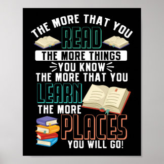 Back To School Teacher The More That You Read Poster