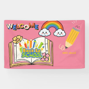 Back to School Teacher Welcome Banner Colorful C