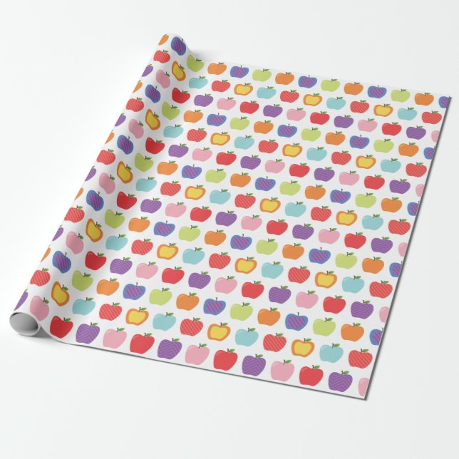 Back to School Teacher Wrapping Paper (Unrolled)