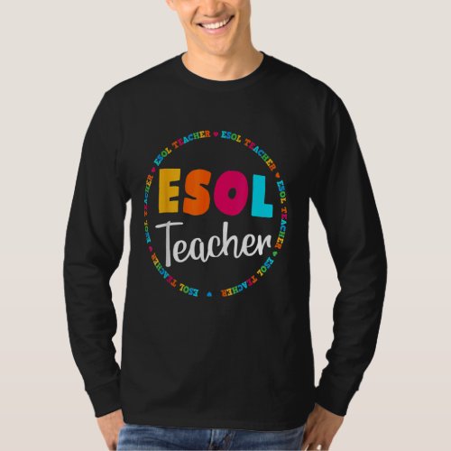 Back To School Teachers Crew Students Cute Esol Te T_Shirt