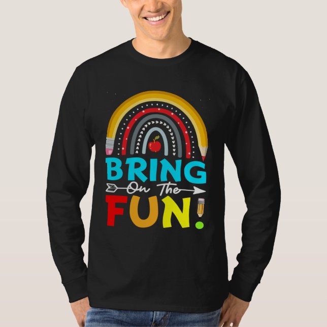 Back to School Teachers Kids Student First Day of  T-Shirt (Front)