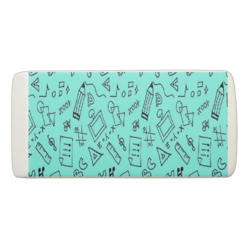 Back to school teal eraser