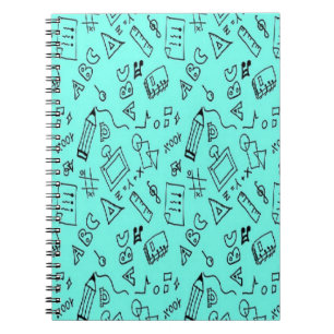 Back to school teal notebook