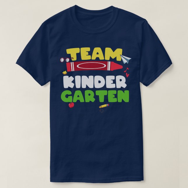 Back to school-team kindergarten T-Shirt (Design Front)