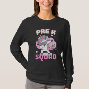 Back To School Team Pre- K Dabbing Unicorn Squad C T-Shirt