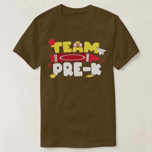 Back to school-team pre-k T-Shirt (Design Front)