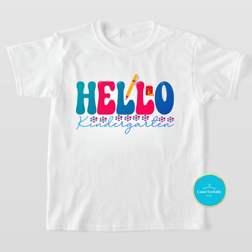 Back to School Tee  Hello Kindergarten T_Shirt