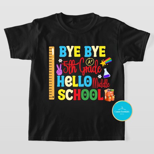 Back to School Tee  Hello Middle School T_Shirt 