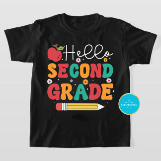 Back to School Tee | Hello Second Grade T-Shirt