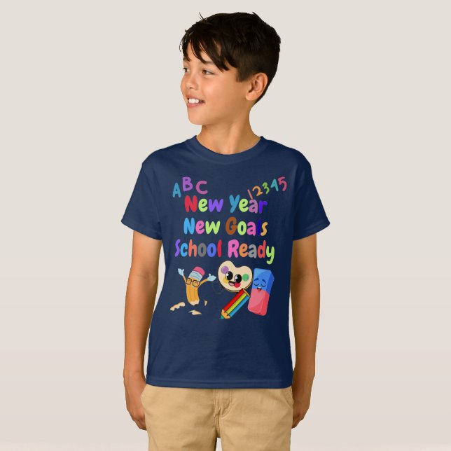 Back to School Tee | Hello Third Grade T-Shirt (Front Full)