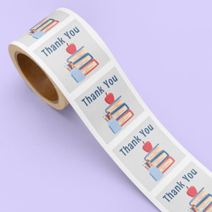 Back to school Thank you Teacher Cute Kids  Square Sticker